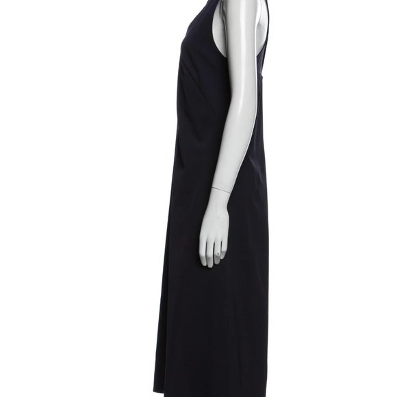 NWT NOMIA Crossback Insert Midi Dress Sz 4 Blue Mesh Square Neck HOCO Formal … - Picture 3 of 7